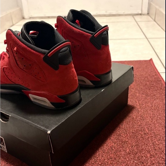 Jordan Red and Black Sneakers - Picture 3 of 7
